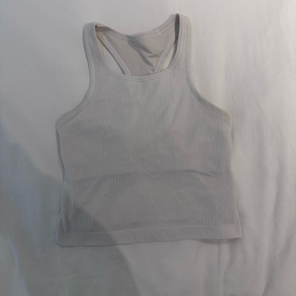 white ribbed lululemon tank top - Picture 1 of 4